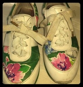 *PRE LOVED* Kate Spade Floral Lace Up Sneakers